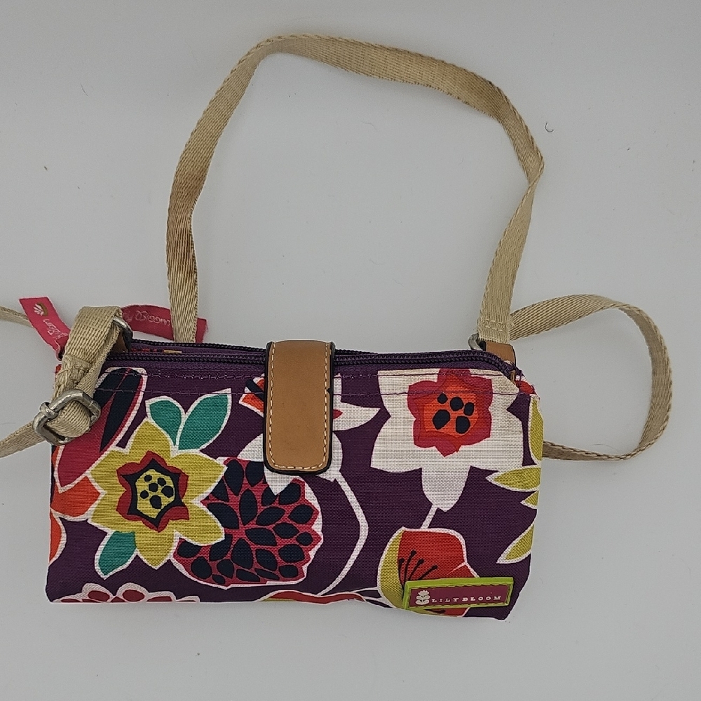 Sakroots Purple Floral Crossbody Bag